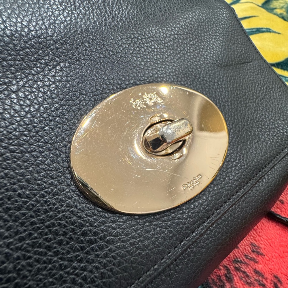 COACH Black Leather Crossbody Bag - Picture 2 of 16